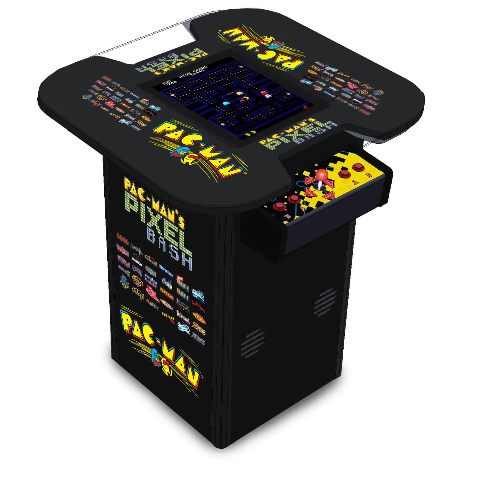 pac man pixel bash arcade game